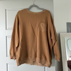 Brown aerie crewneck size medium